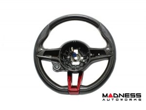 Alfa Romeo Giulia Steering Wheel Trim - Carbon Fiber - Upper Cover - QV Model